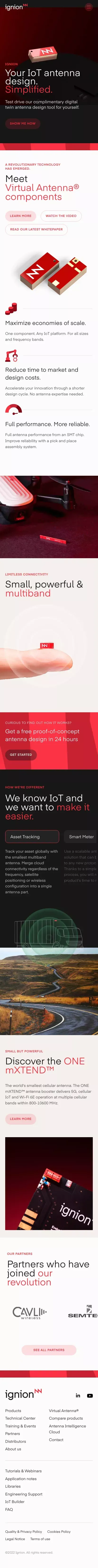 Ignion - IoT Antenna Manufacturers mobile view