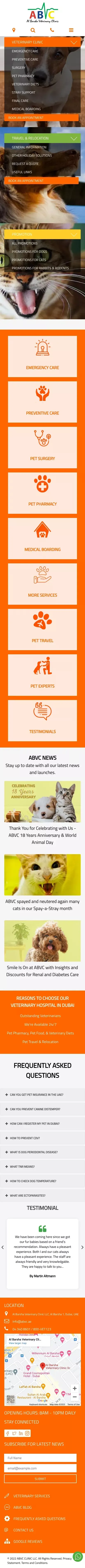 Veterinary Clinic in Dubai | Vet Hospital in Dubai mobile view