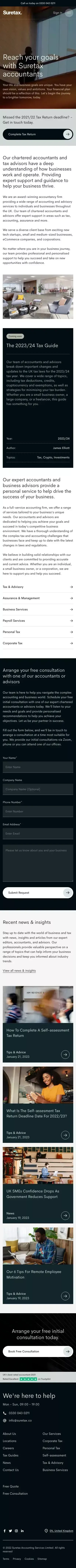 Suretax Accountants - Tax Advisory and Accounting Services mobile view