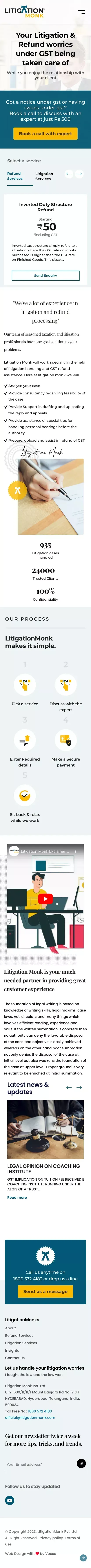 Litigation Monk – Litigation Monk mobile view