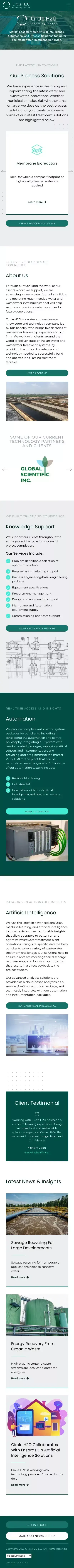 Water and Wastewater Treatment - Wastewater Recycle and Reuse - Process Design and Plant Automation Solutions mobile view