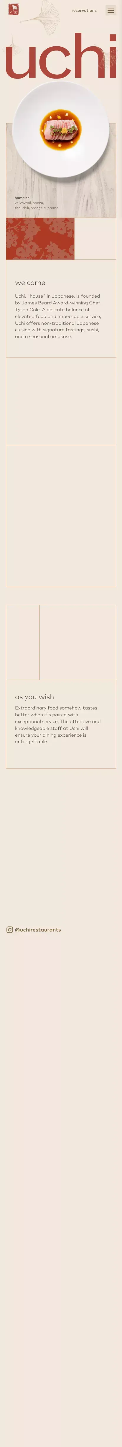 Uchi - Elevated Japanese Cuisine from Chef Tyson Cole mobile view