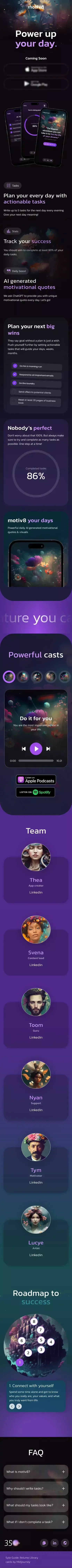 motiv8 - Power up your day mobile view
