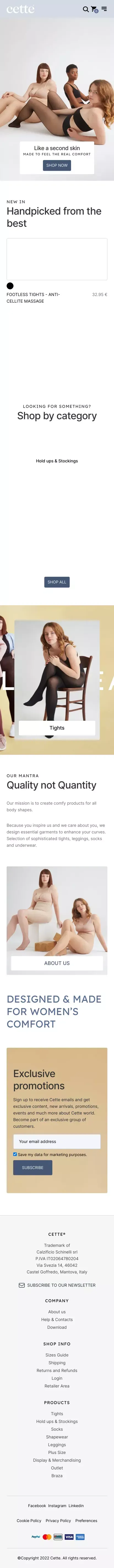 Cette - Premium Belgian Legwear & Shapewear, also Size Plus. mobile view