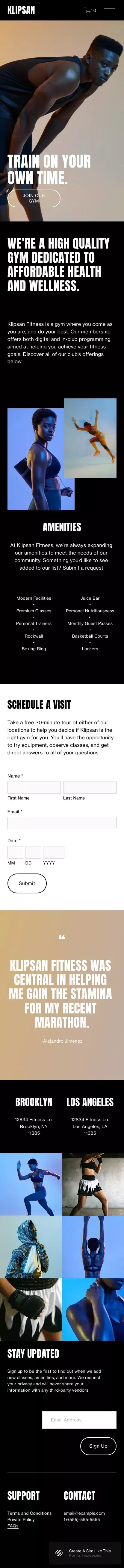 KLIPSAN mobile view