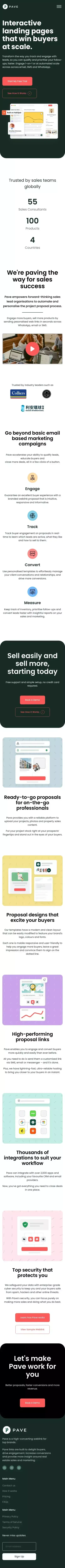 Property Sales Proposals That Convert | Pave mobile view