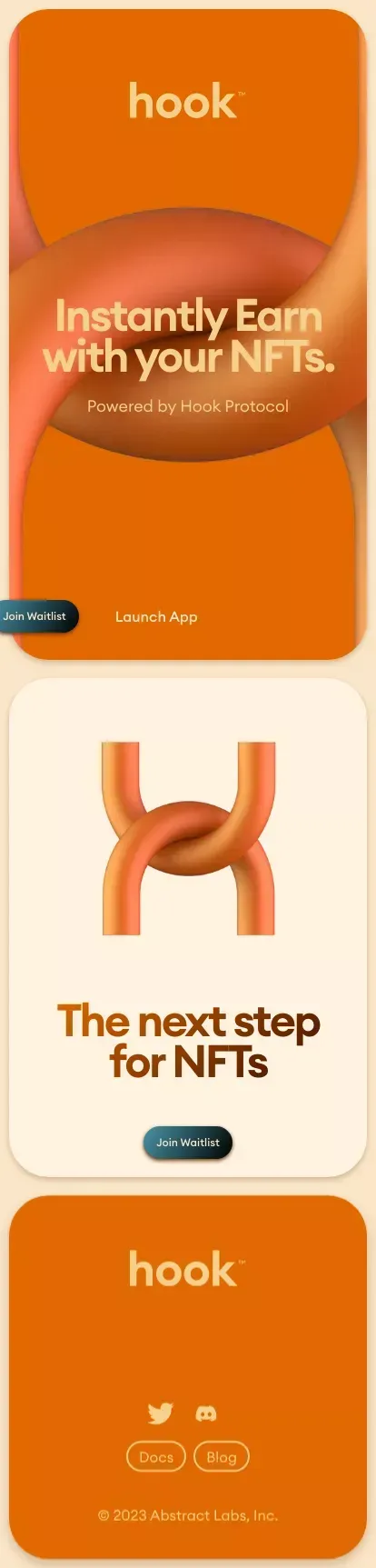 Hook™ – An option for options. mobile view