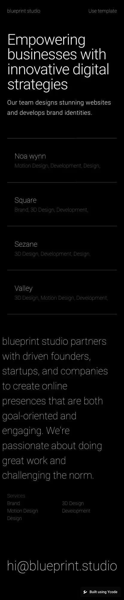 blueprint studio - Empowering businesses with innovative digital strategies mobile view