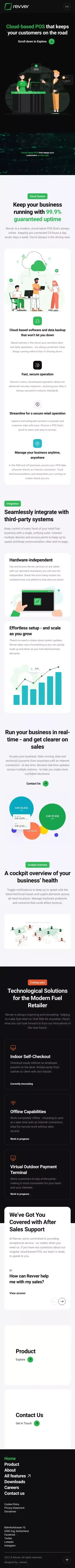 REVVER – Cloud POS for Energy Retail mobile view