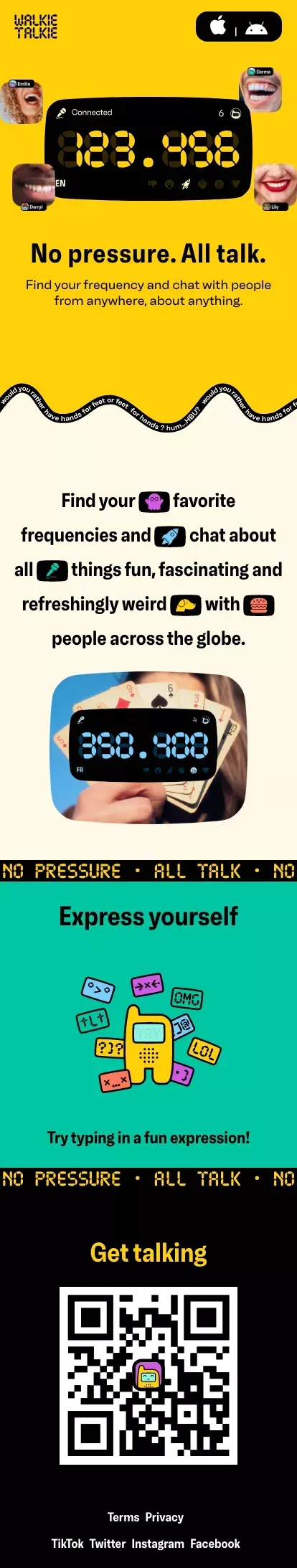 Walkie Talkie - All Talk mobile view