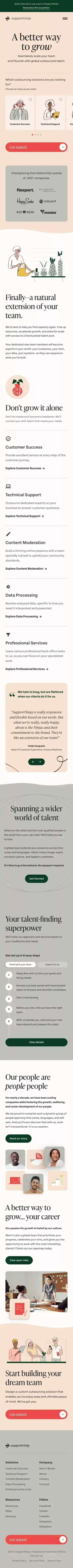 Seamless Outsourcing That Helps Companies Grow | SupportNinja mobile view