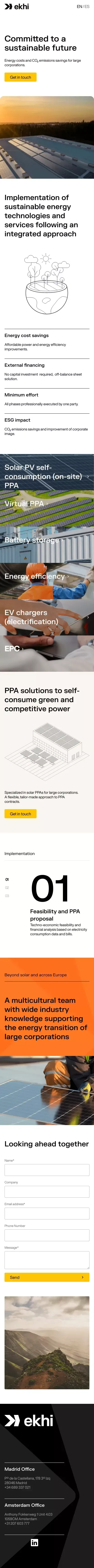 Ekhi - Committed to a sustainable future mobile view