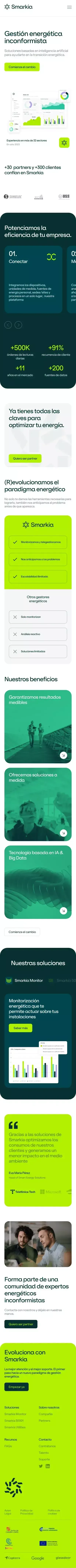 Smarkia mobile view