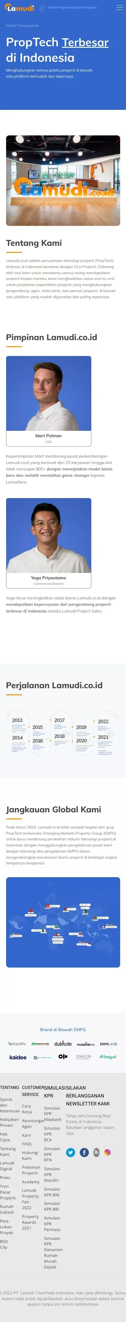 Tentang Kami mobile view