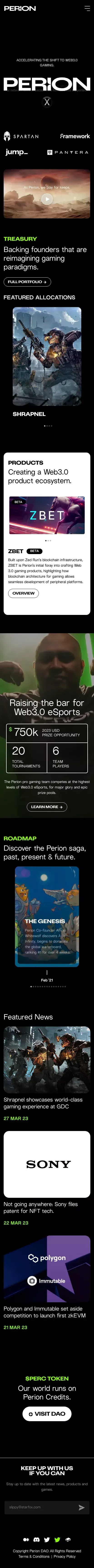 Perion - Play For Keeps. mobile view
