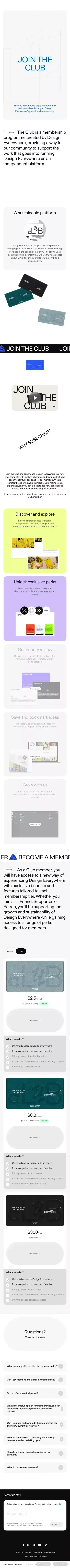 Club – Design Everywhere mobile view