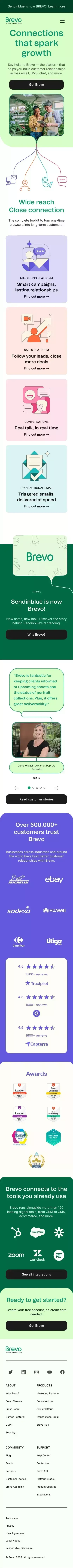 Brevo (formerly Sendinblue) | CRM Suite mobile view