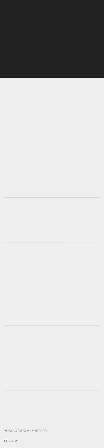 Yushvaev Family Office | Home mobile view