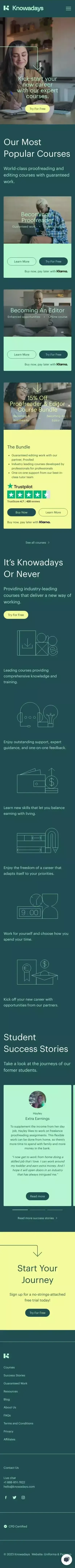 Proofreading & Editing Courses | Guaranteed Work | Knowadays mobile view