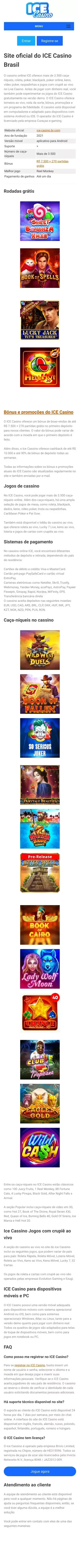 Ice Casino Brasil - Registro no cassino ➡️ Clique! mobile view