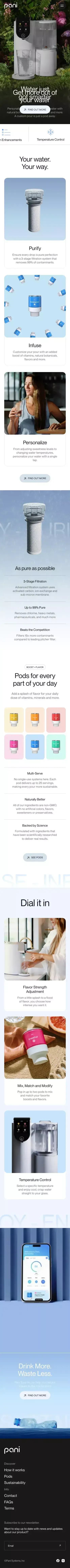 Pani Source | Upgrade Your Water mobile view