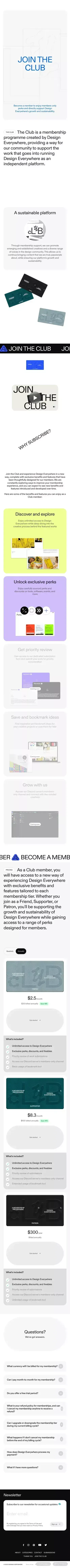 Club – Design Everywhere mobile view