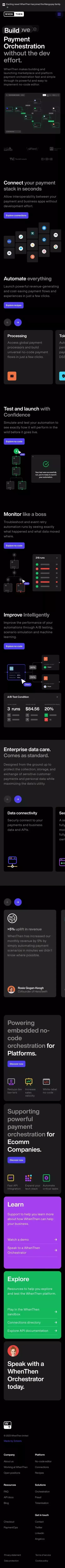 WhenThen mobile view