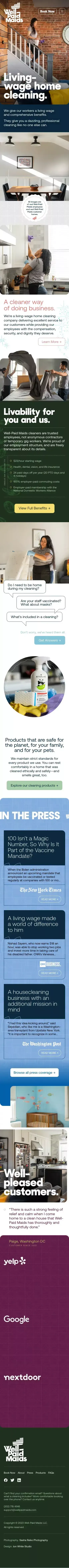 Well-Paid Maids | Living-Wage Home Cleaning mobile view