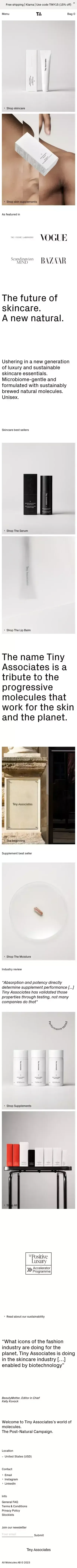 A new generation of natural skincare products.– TinyAssociates® mobile view