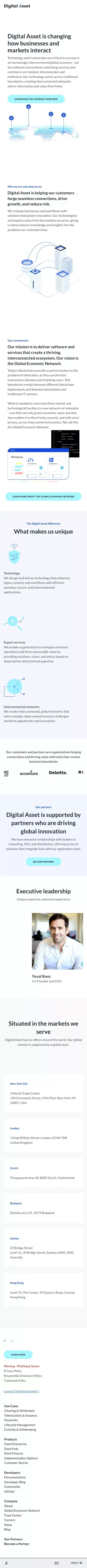 About Digital Asset | Company History, Leadership, and Mission mobile view