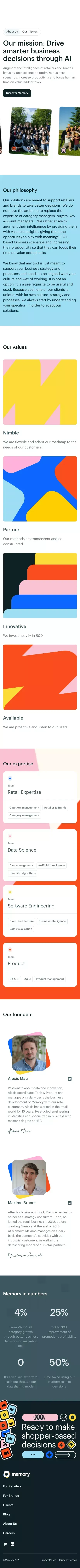 Our mission: Drive smarter business decisions through AI mobile view