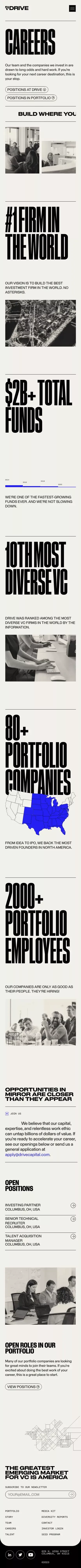 Drive Capital - Careers mobile view