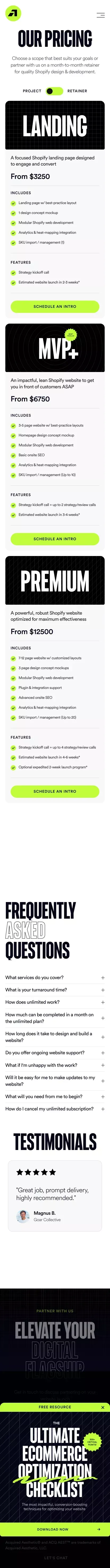 Website Design & Development Solutions mobile view