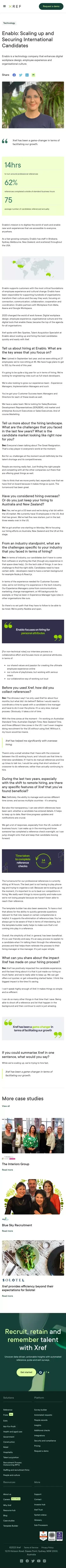 How automated references help Enablo scale up mobile view