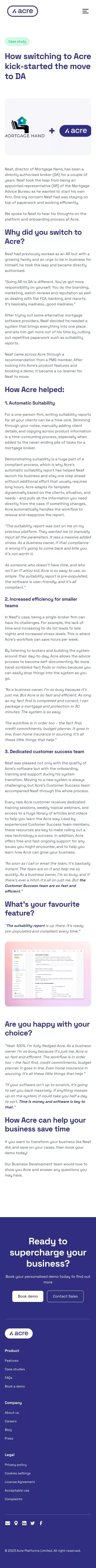 How switching to Acre kick-started the move to DA mobile view