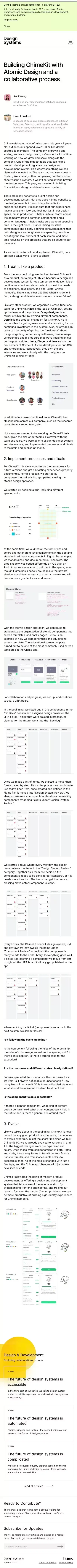Building ChimeKit with Atomic Design and a collaborative process mobile view