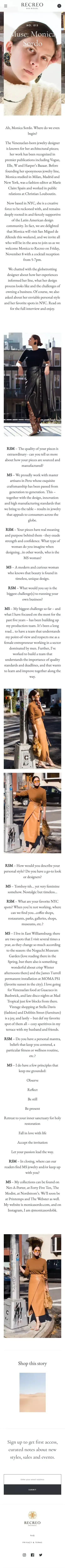 Muse: Monica Sordo – Recreo San Miguel mobile view