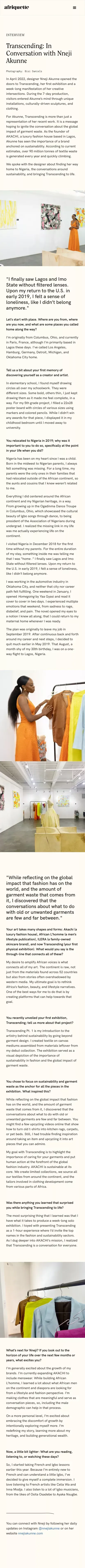 Transcending: In Conversation with Nneji Akunne mobile view