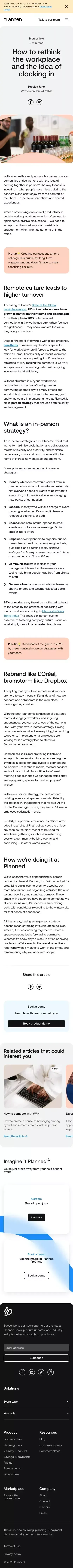 How to rethink the workplace | Planned mobile view