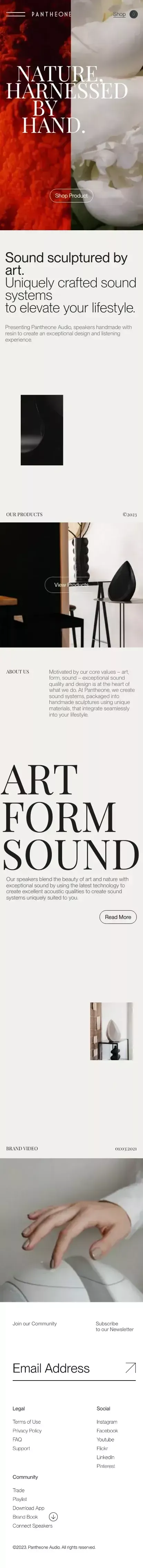 Pantheone Audio | Part Sculpture, All Sound mobile view