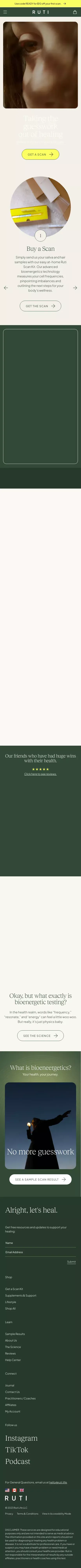 Ruti | Bioenergetic Scans + Root Cause Consultation mobile view