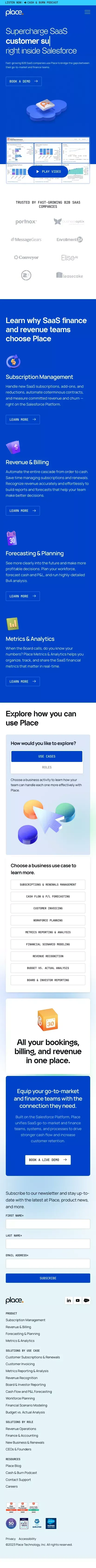 Place - Supercharge SaaS Right Inside Salesforce mobile view