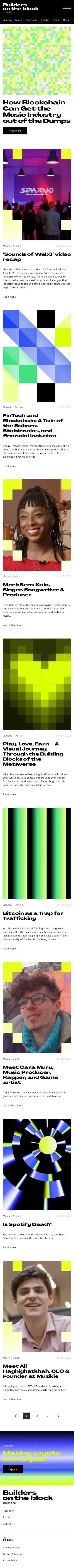 Builders on the block — Builders on the Block - discover use cases for blockchain & web3 mobile view