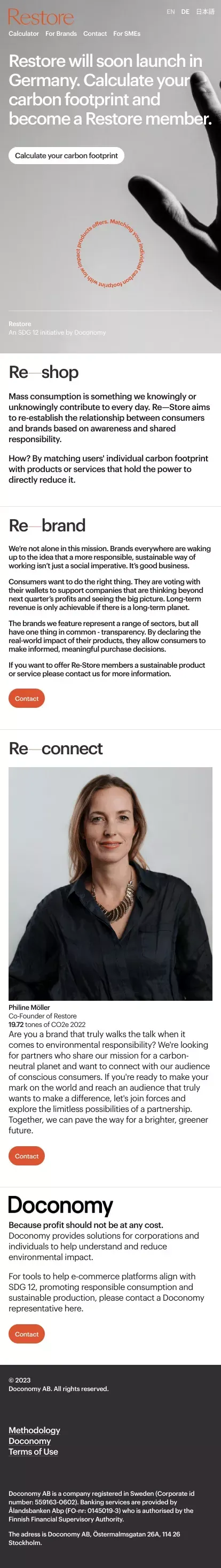 Restore mobile view