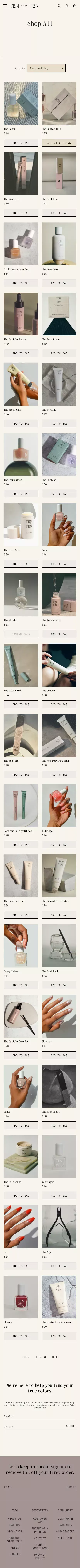 All – Tenoverten mobile view