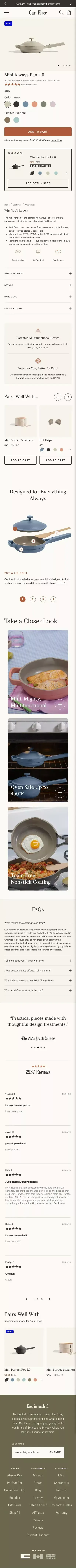 Little Pans from Our Place | Mini Always Pan |–Our Place -  US mobile view