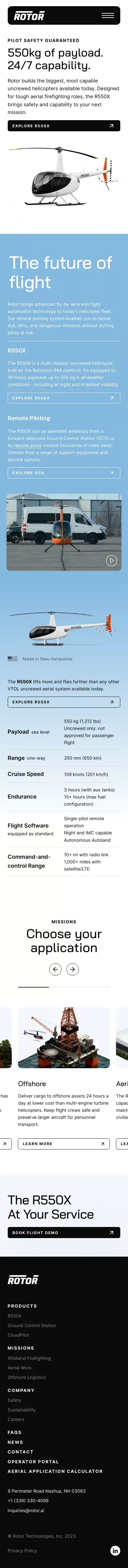 Rotor | The Future of Flight mobile view