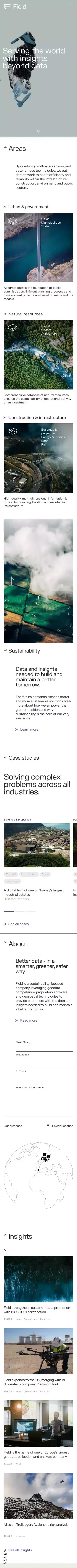 Serving the world with insights beyond data | Field mobile view