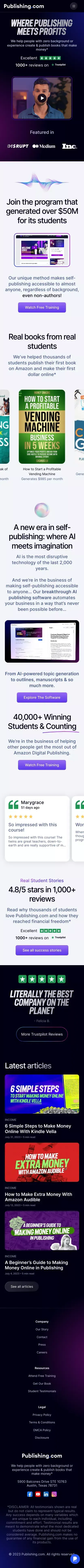 Home | Publishing.com mobile view