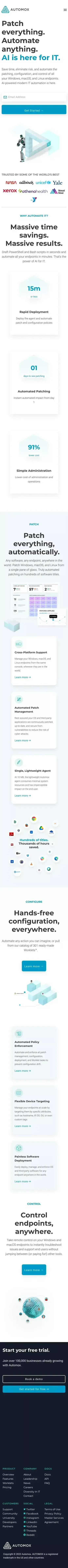 Automox: All Your Endpoints Easily Automated and Controlled mobile view